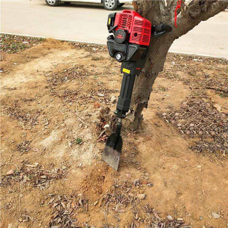 手提便携式挖树机 起苗机图片马力大 苗圃移栽起树机