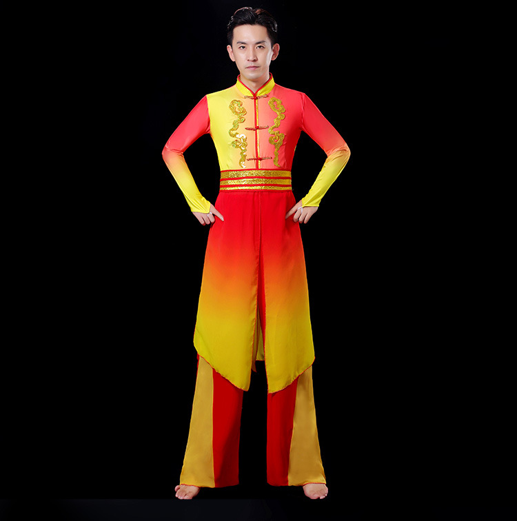 打鼓演出服装女新款中国风秋冬喜庆大鼓水鼓腰鼓队锣鼓舞蹈服套装