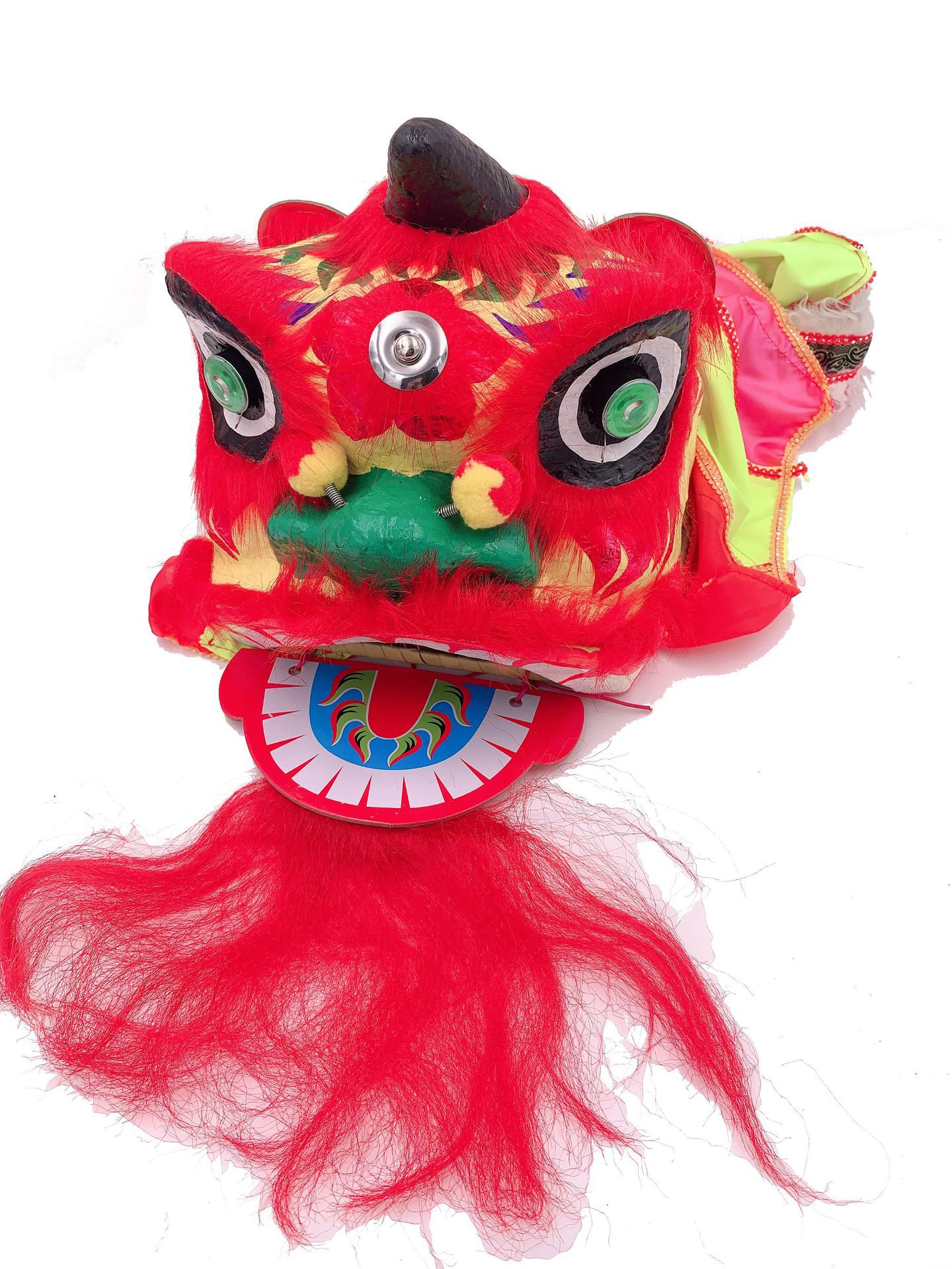 舞狮子6寸 佛山岭南特色醒狮麒麟南狮过年新年童玩具狮头春节春联