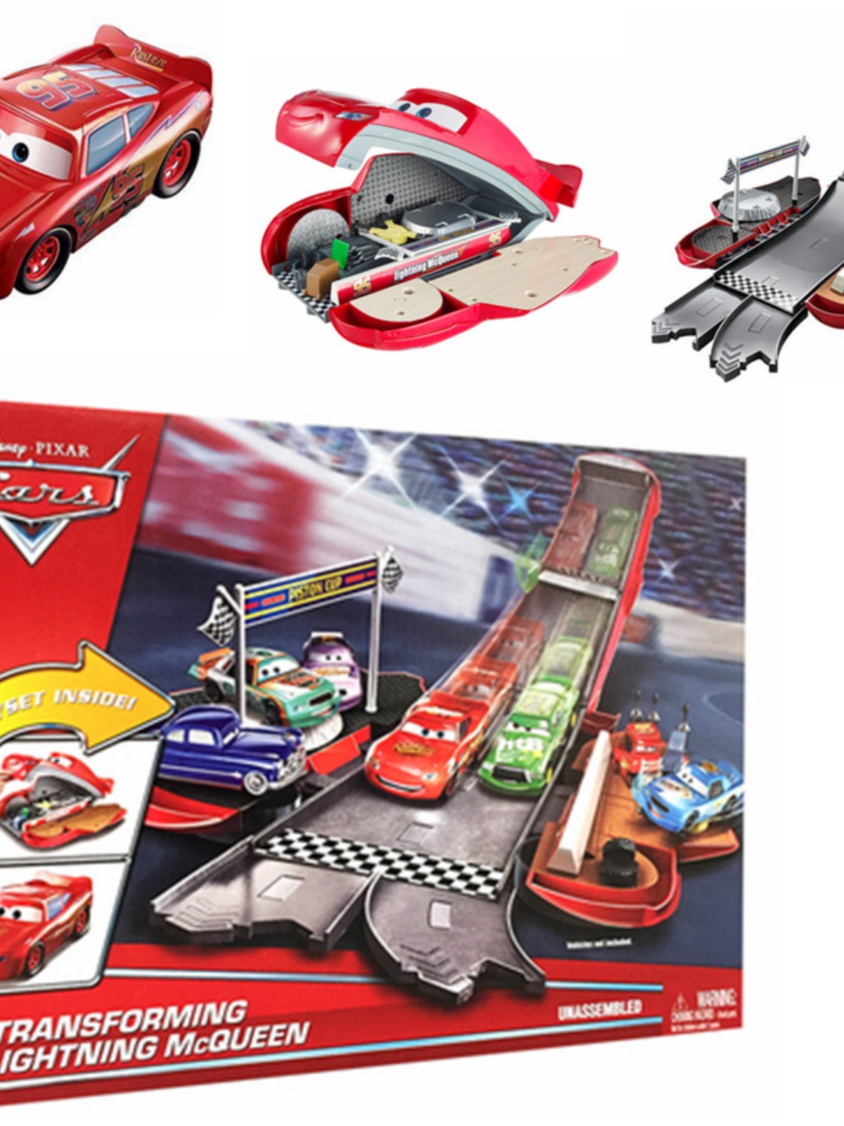 美泰cars赛车总动员3闪电麦昆变形轨道汽车男孩玩具礼物dvf38正品