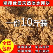 粗细河沙种植养花用拌土天然黄沙铺面中石子乌龟冬眠孵蛋鱼缸底砂