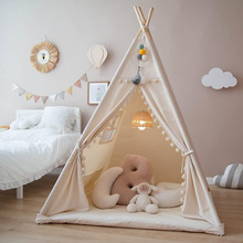 木质三角帐篷跨境印第安儿童帐篷 小宝宝玩具房室内游戏屋帐篷