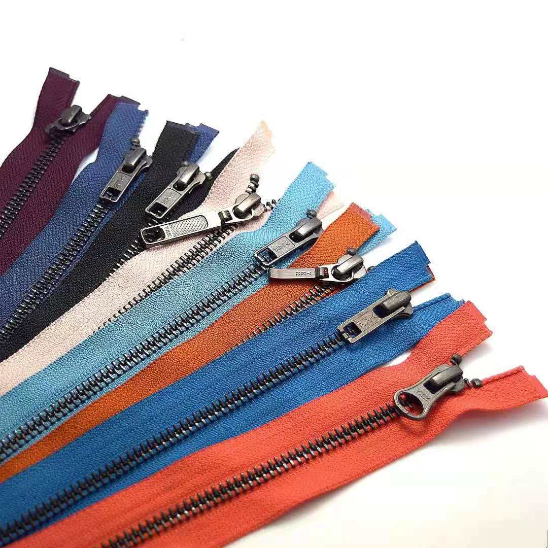 ykk5号金属烟枪色开尾(开口)拉链 外套 皮衣 夹克 20多色现货