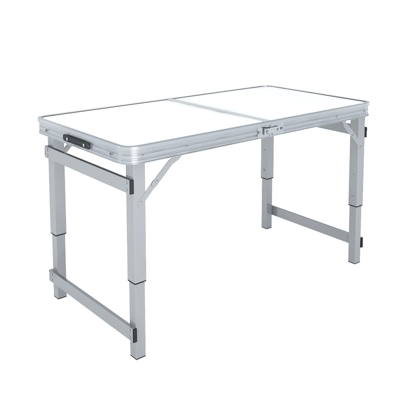 Aluminum Alloy Folding Table Outdoor Night Market Stall Push Portable Folding Table Simple Small Table Folding Dining Table and Chair