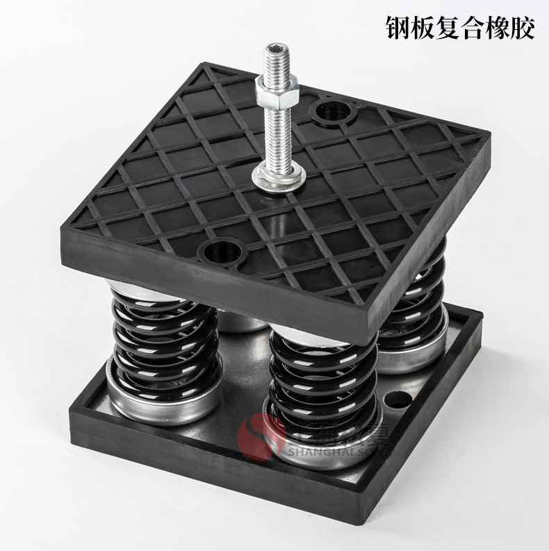 js型螺杆机冷水机减震器破碎机电机组缓冲2型4型6型配电房减振器