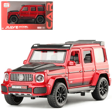 1/32巴博斯g700越野车声光回力六开门合金汽车模型摆件男孩玩具车