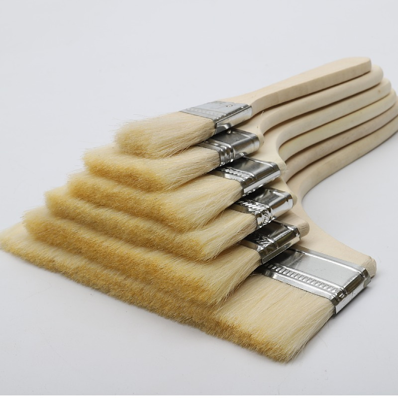 Long Handle Wool Brush Soft Fur Barbecue Brush 1-Inch 5-Inch 8-Inch Water-Based Paint Brushes Factory Wholesale Baking Brushes