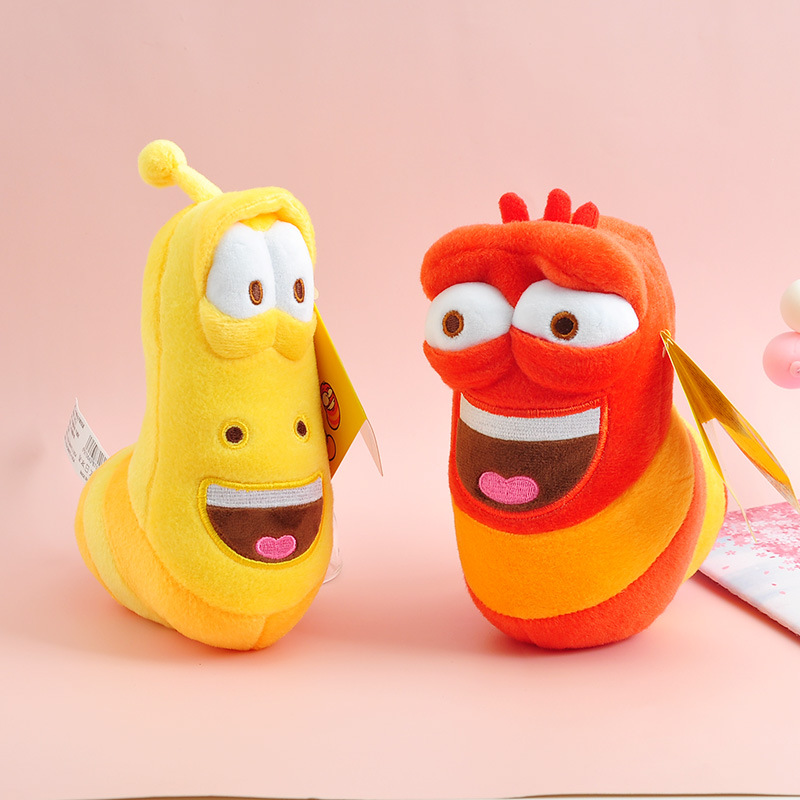 0万个正版larva爆笑虫子公仔抱枕 大号毛毛虫毛绒玩具布娃娃创意￥7.