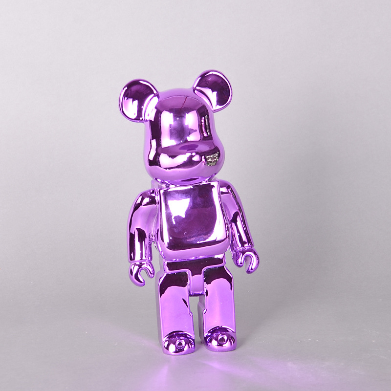 kaws暴力熊公仔卡通玻璃钢雕塑 网红落地公仔客厅店面公仔大摆件