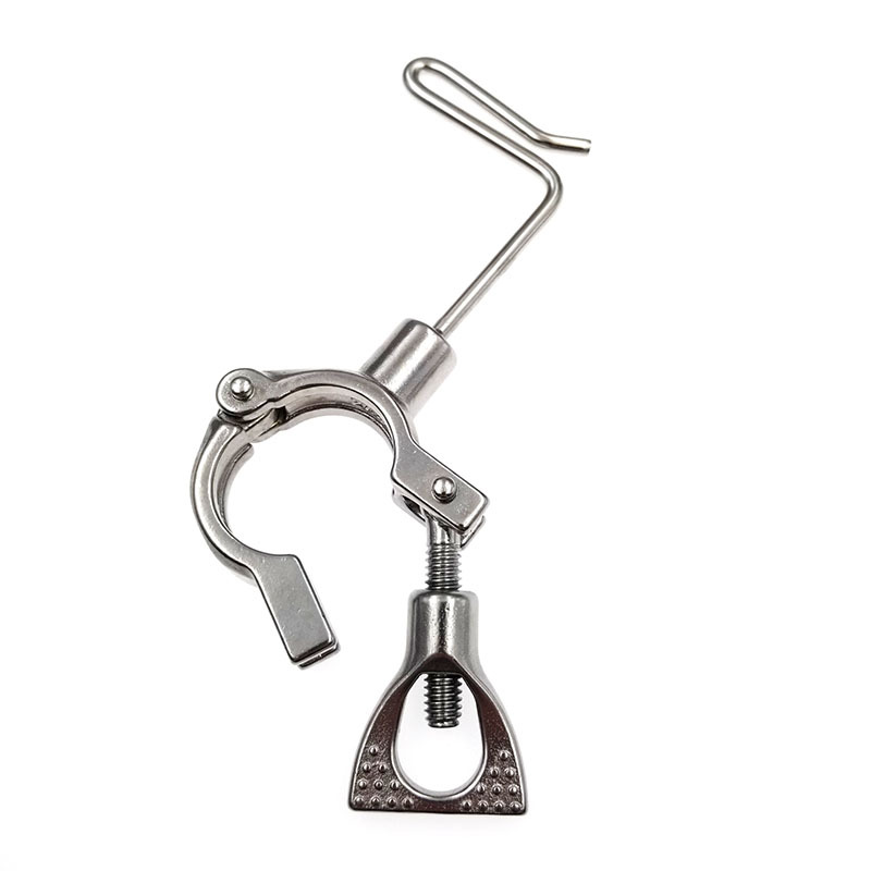 厂家直供不锈钢鱼竿支架卡线器两节海钓其他渔具配件海杆止线用品