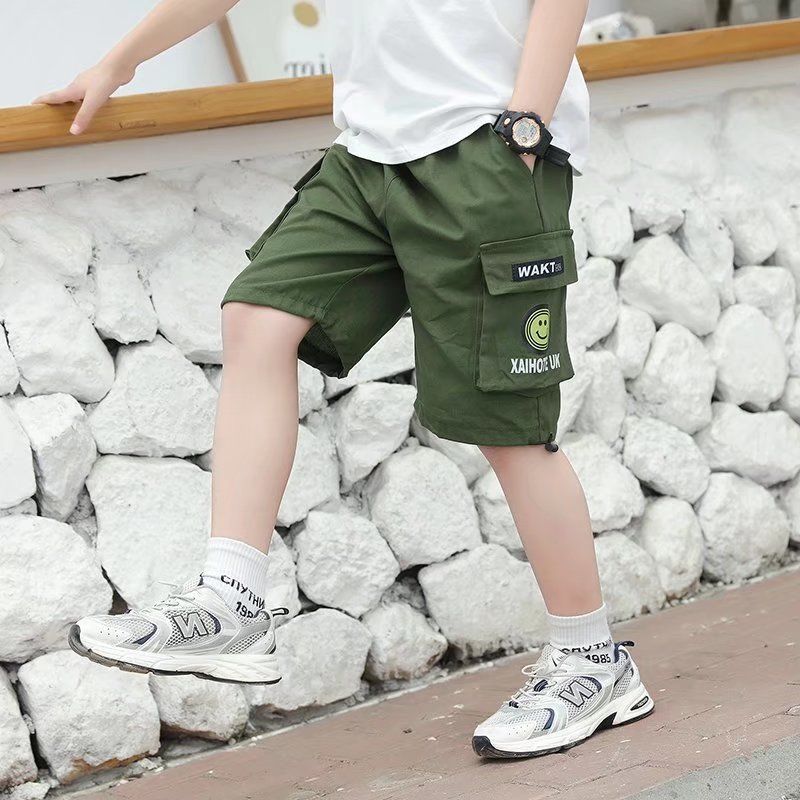 腿裤潮男童卡其色长裤女童校服裤子儿童休闲裤深小学生深蓝藏青米色校