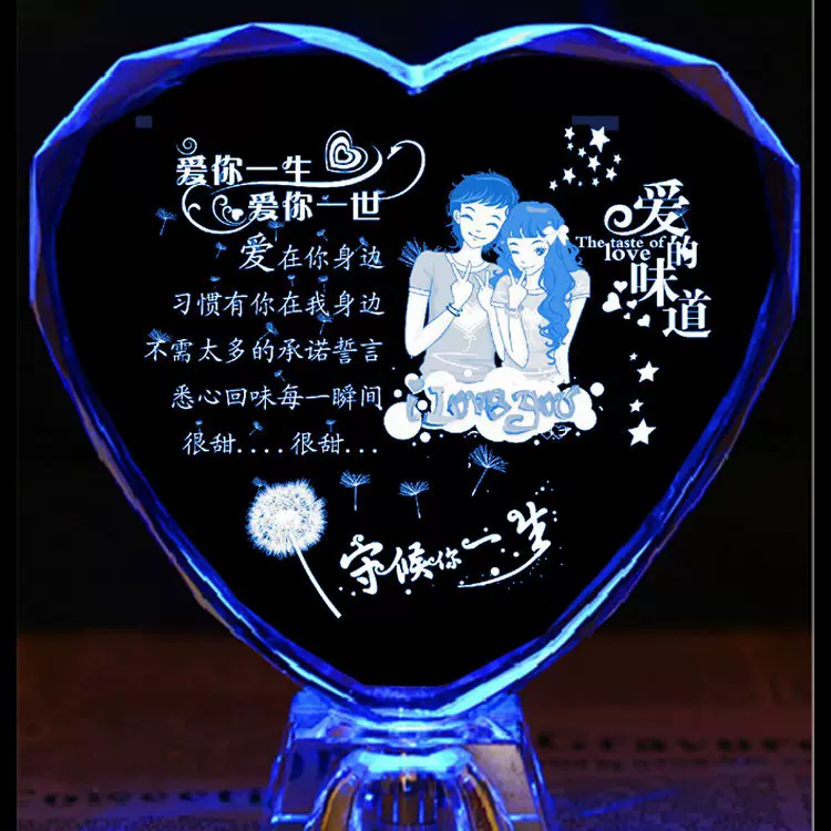 晶杭生日礼物送女生闺蜜同学朋友送父亲母亲节送妈妈个性照片创意