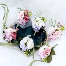 韩式西式欧式新娘伴娘结婚手腕花 新郎伴郎胸花 鞋帽装饰花饰