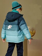 儿童羽绒服加厚男童外套2023新款冬季保暖中大童外套连帽