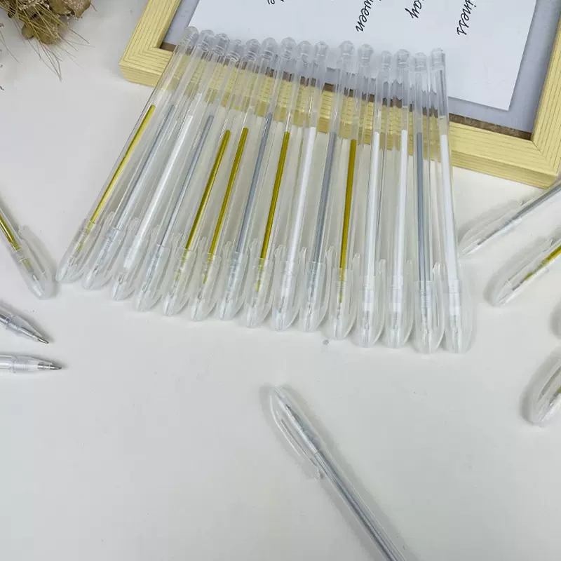 跨境白色高光笔美术专用金色笔学生diy手账笔ins高颜值荧光笔批发