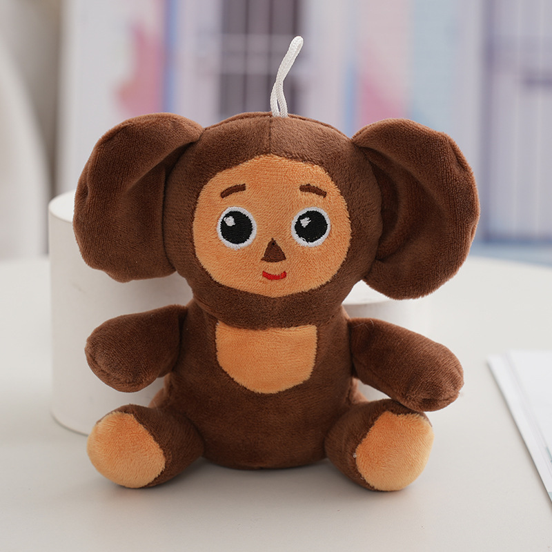 Foreign Trade Cross-Border Hot Cheburashka Keychain Pendant Plush Toy Doll Little Monkey Bag Ornaments
