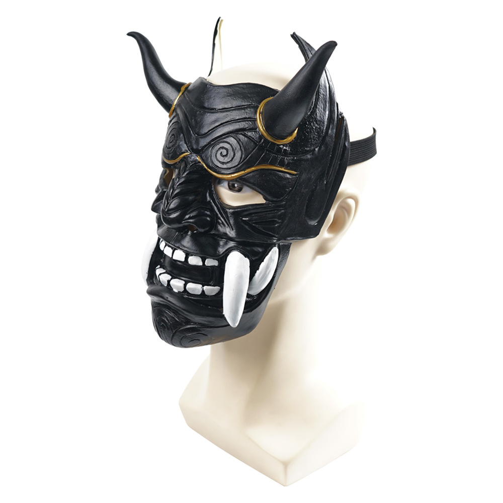 Factory in Stock Wholesale Party Ball Red Prajna Mask Halloween Cosplay Drama Japanese Latex Headgear