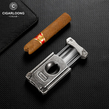 SG37茄龙雪茄剪不锈钢锋利雪茄剪刀V型便携式雪茄刀剪