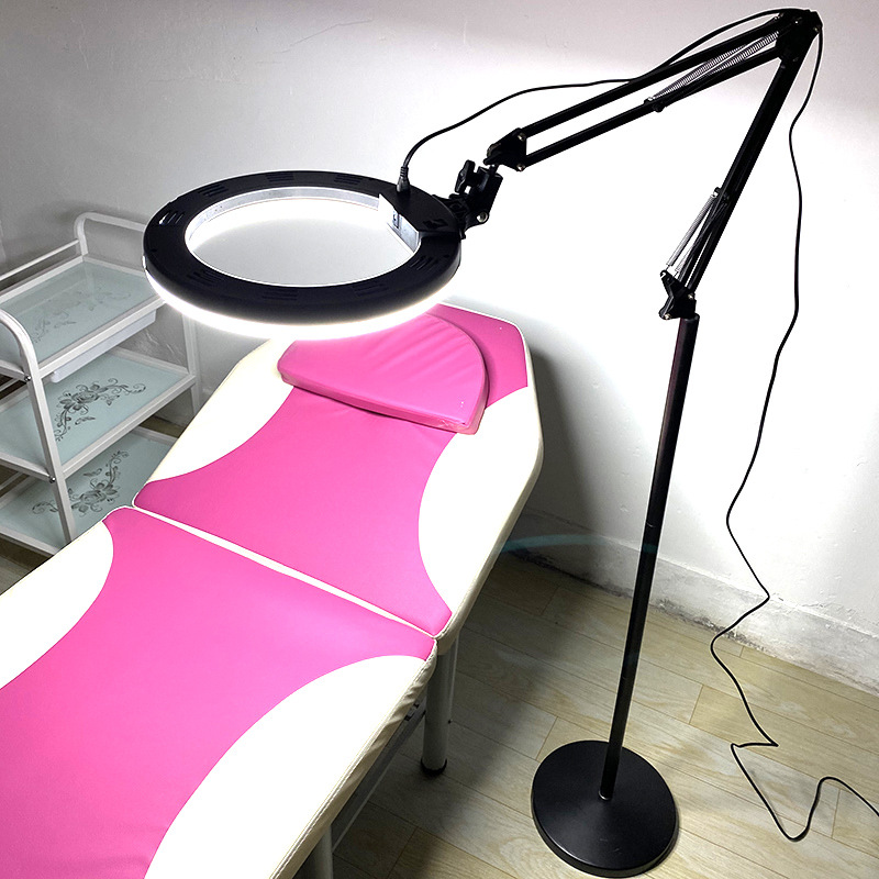 led美容院冷光灯美容灯纹绣灯美甲纹眉美睫毛无影灯便携折叠台灯