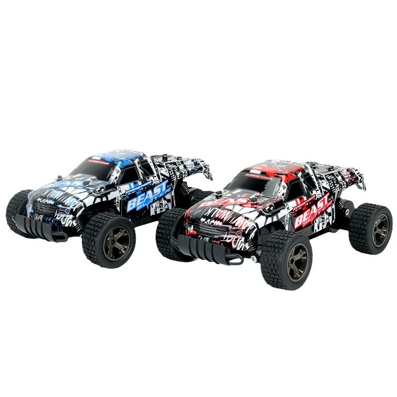 跨境1:18新款遥控高速车2.4g越野大脚漂移攀爬车r/c car男孩玩具