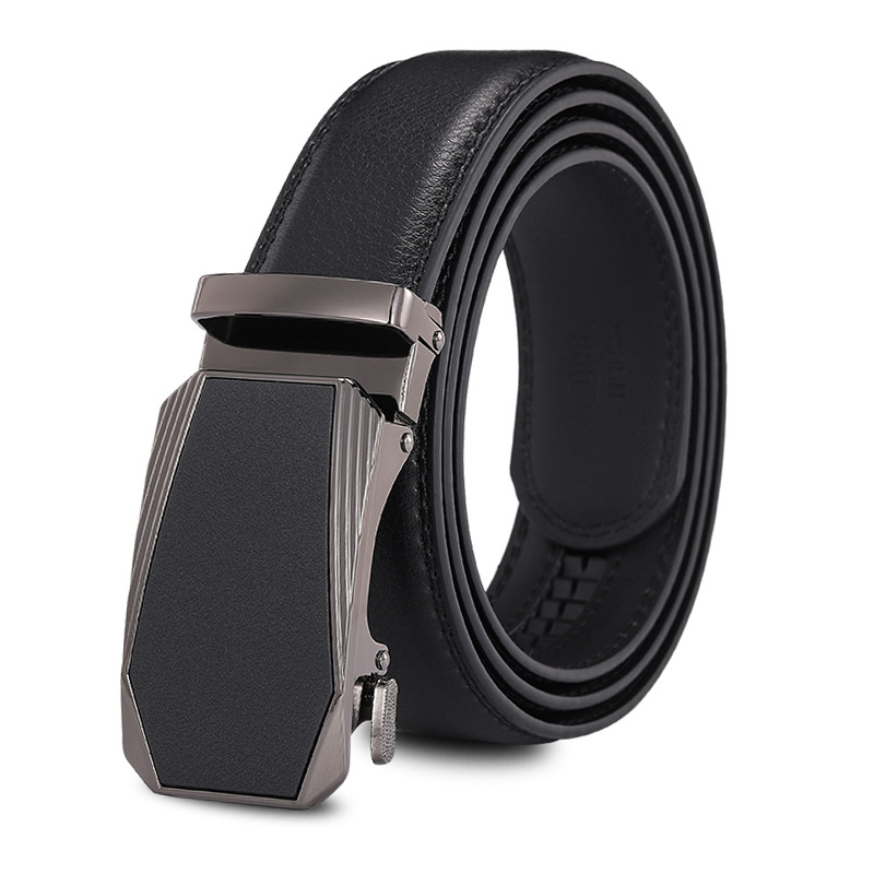 Extended Men's Leather Belt Wholesale Automatic Leather Buckle Cowhide Belt Men's Business Gifts Casual Belt Manufacturer