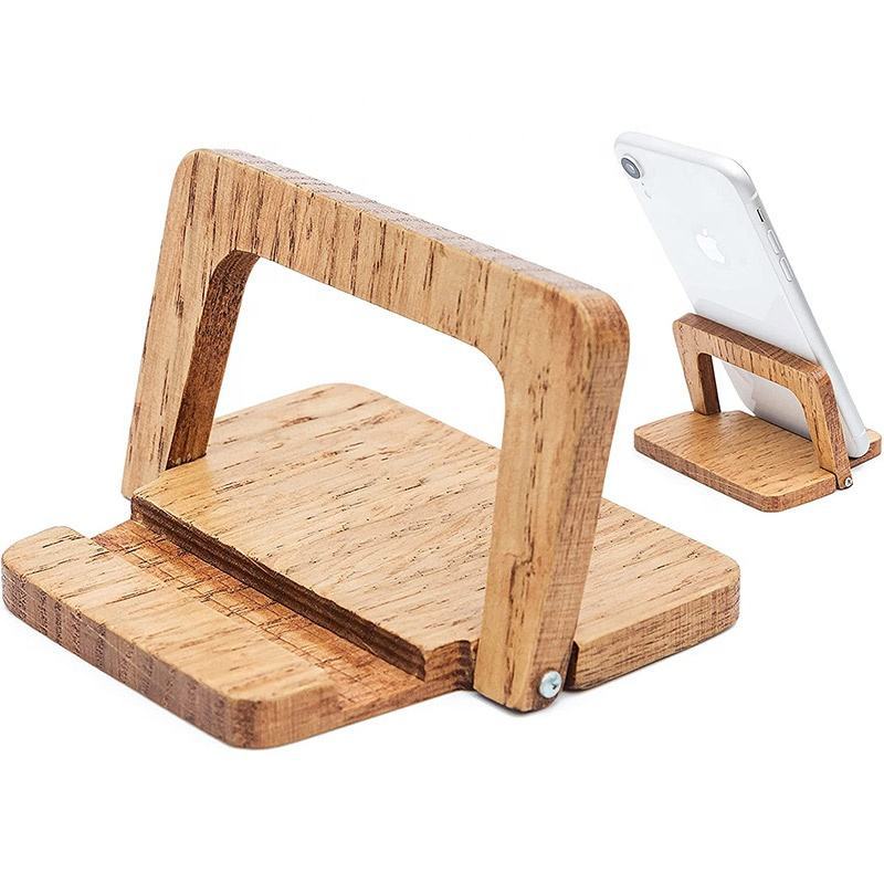 Wooden Phone Bracket Home Office Desk Tablet Computer Stand Printable Logo Source New Style Hot Sale