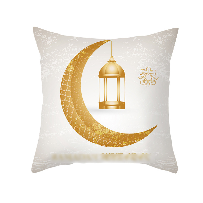 [Clothes] Cross-Border Festival Pillow Cover Golden Moon Peach Peel Printing Amazon Bedside Cushion Cushion Cover