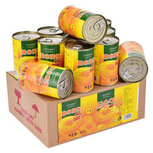 黄桃罐头批发整箱12/6罐装*425g砀山特产新鲜糖水水果罐头独立站