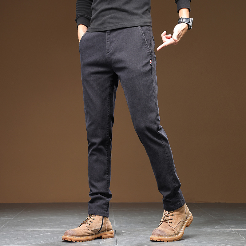 休闲裤男春秋新款潮流韩版男装小脚裤弹力男款加绒青年男士长裤子