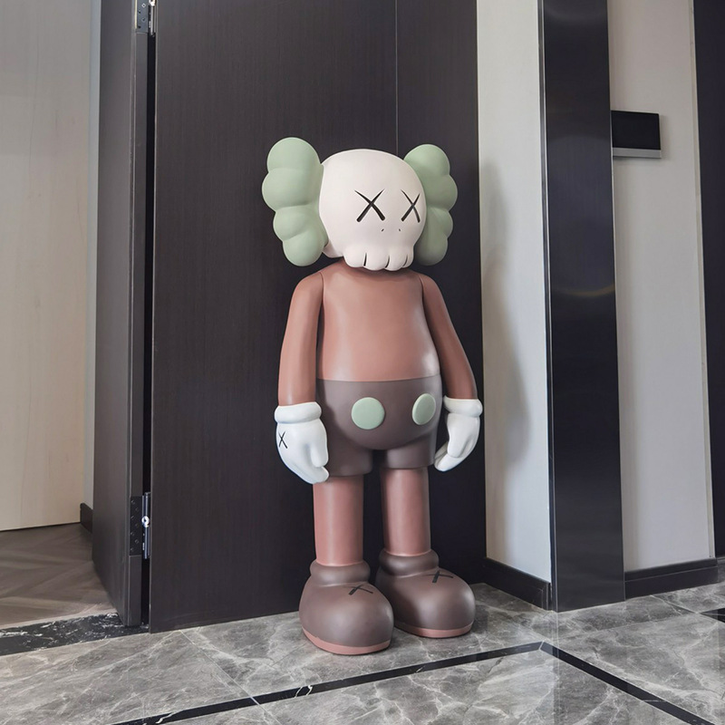 135cm大号kaws公仔芝麻街潮玩店面门店落地大摆件