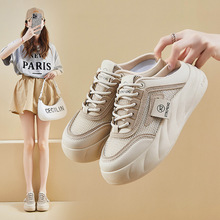 2024夏季小白鞋新款韩版ins女学生增高网面透气运动板鞋休闲HB909