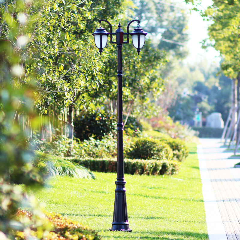 0成交1422件厂家欧式景观灯户外园林花园双头高杆灯小区别墅3米led
