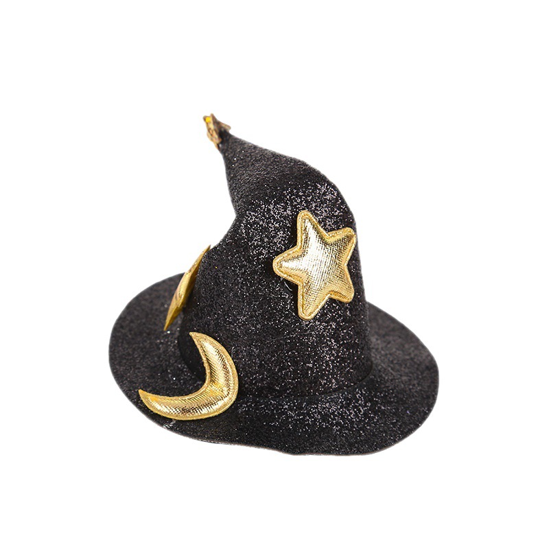 20.22 Million Holy Festival Curved Hat Barrettes Performance Party Billycock Props DIY Witch Hat Small Tip Hat Body Hair Accessories