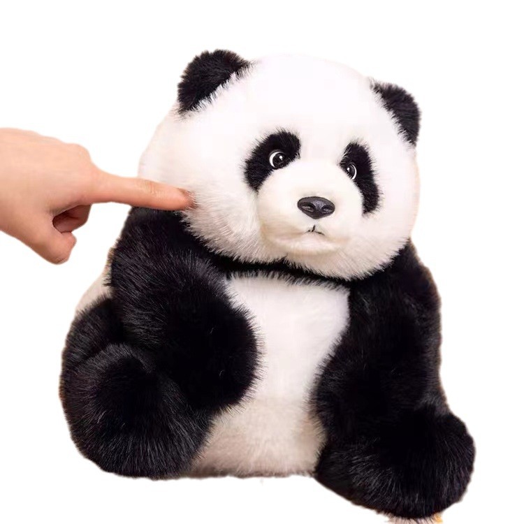 熊猫玩偶黑白色可爱坐姿萌萌哒熊猫娃娃毛绒玩具玩偶送女朋友礼物