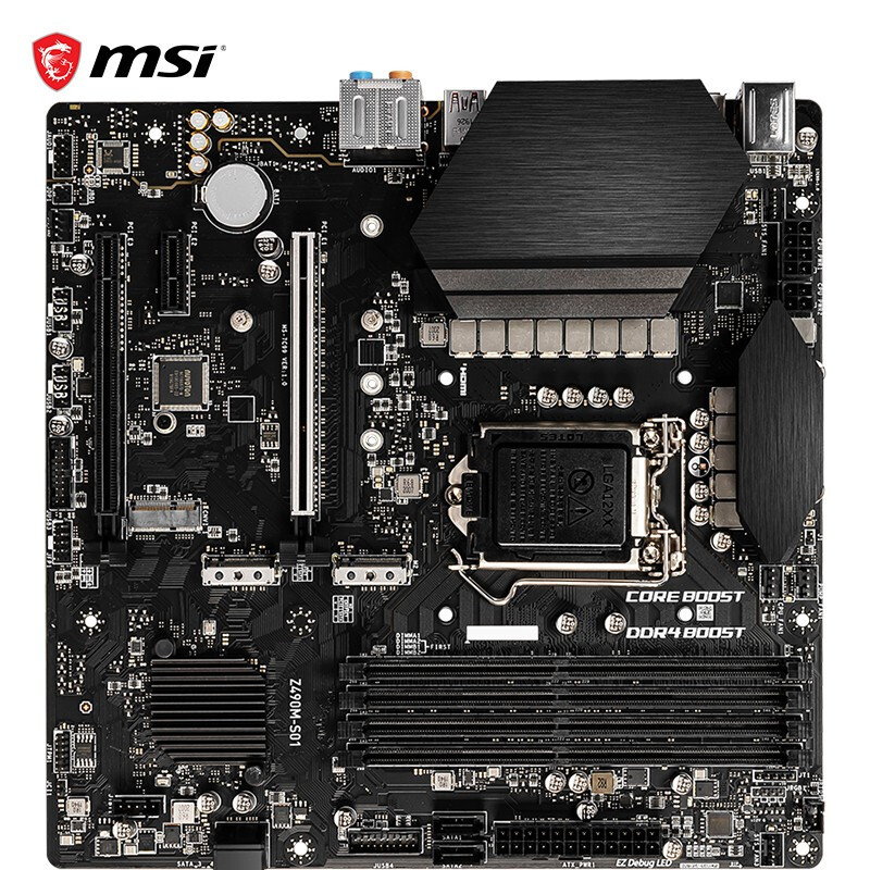 适用于台式机微星(msi)z490m-s01电脑主板 intel z490/lga 1200