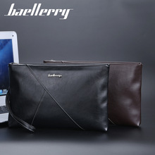 钱包男士新款baellerry欧美手机包拉链纯色钱包大容量长款手拿包
