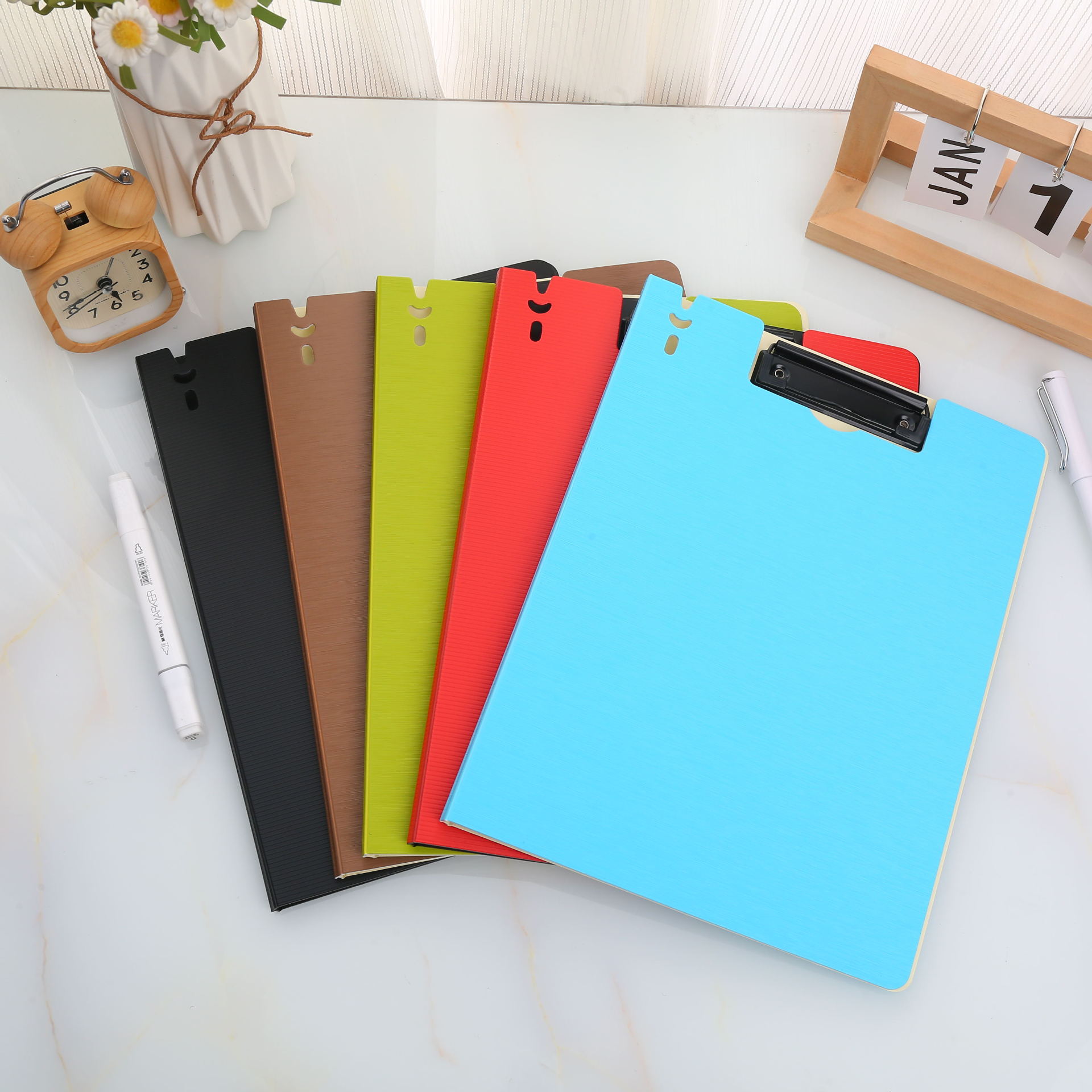 海文星厂家加厚a4文件夹双面pp文件夹商务夹办公资料夹