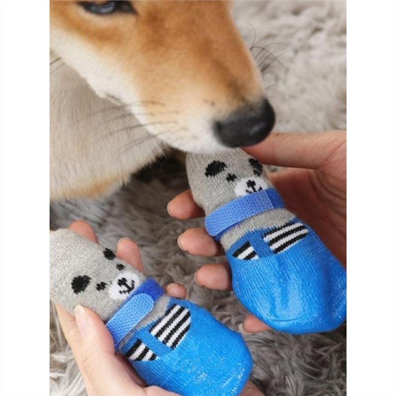 狗狗鞋子软底防水防掉脚套泰迪鞋套小型犬不掉脚防脏袜子宠物鞋袜