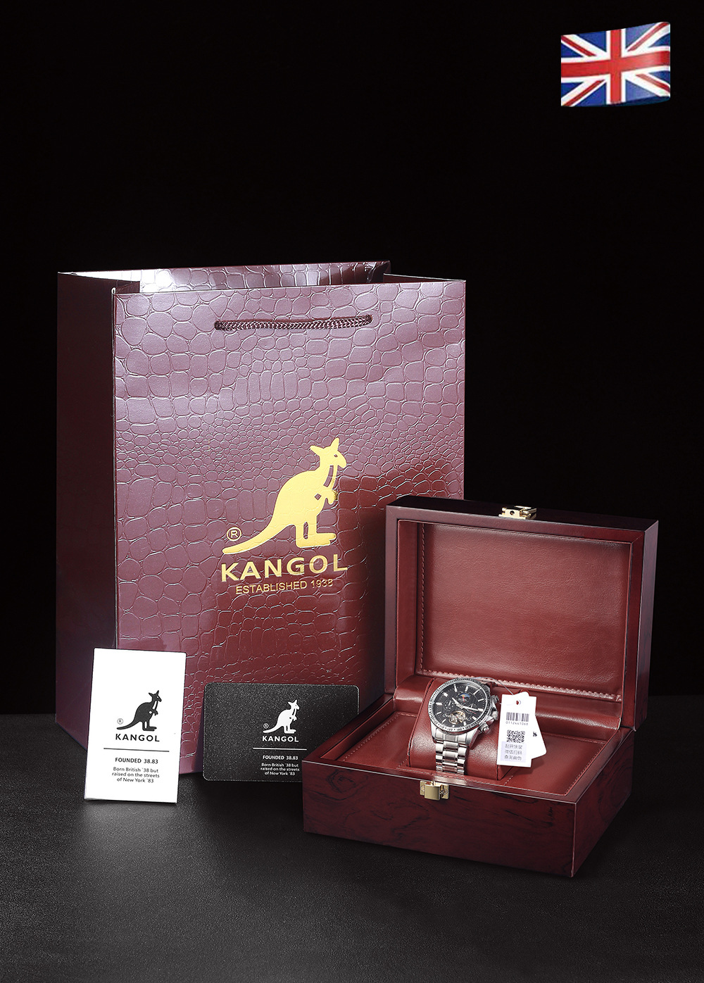 英国品牌坎戈尔袋鼠kangol包装盒抖音同款