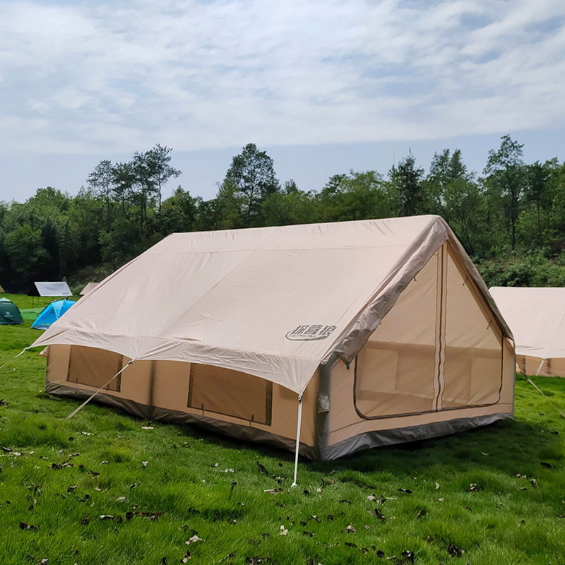 探营狼户外露营12平充气帐篷10-12人公司聚餐帐篷轻奢免搭建-阿里巴巴