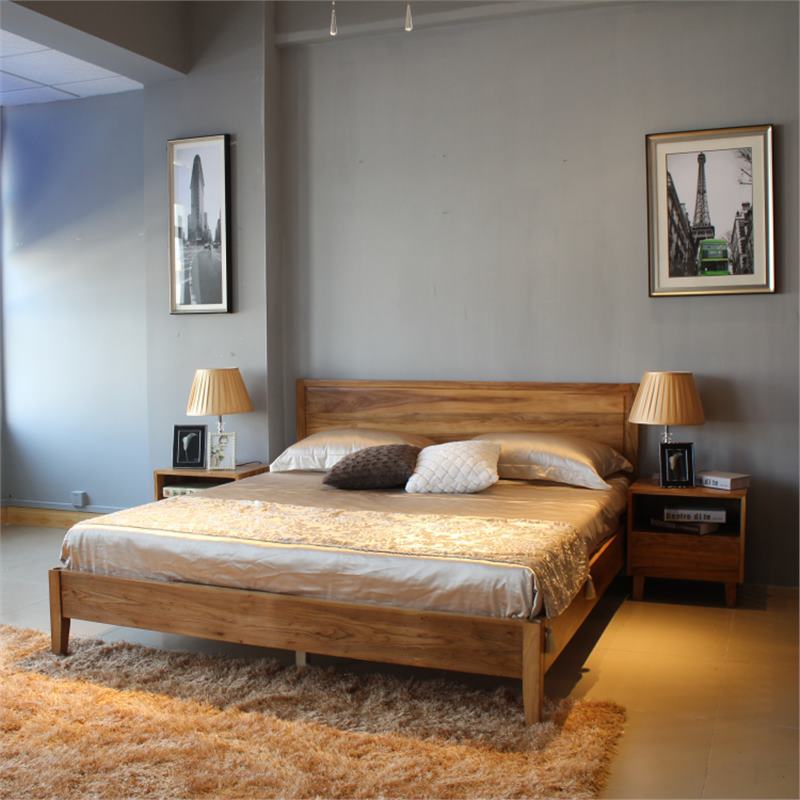 8米北欧风格双人床现代民宿家具东南亚平板床-阿里巴巴