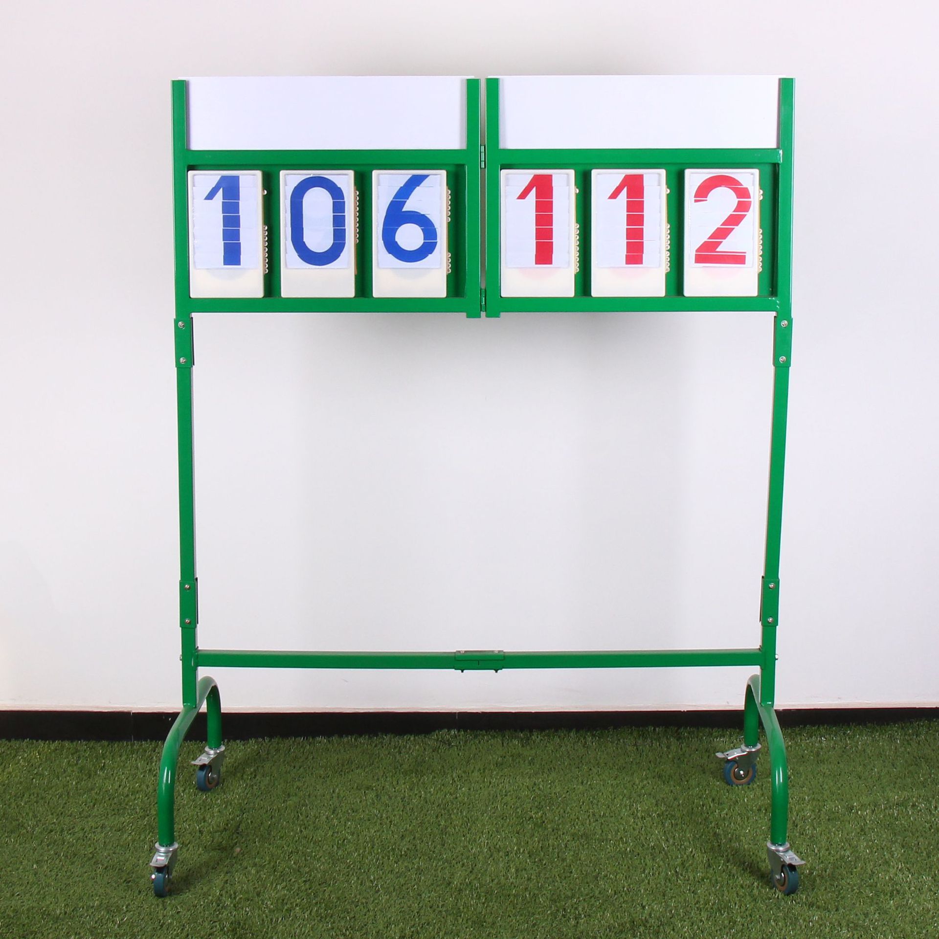 足球篮球记分牌 移动式不锈钢记分牌 简易比赛得分计分架
