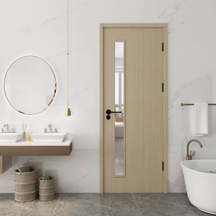 碳晶木门玻璃门 办公室透明玻璃门 洗手间幼儿园学校教室简约门套