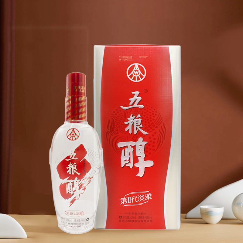 五粮40度五粮醇粮食酒 液 第二代500ml*6瓶装 浓香型白酒整箱批发