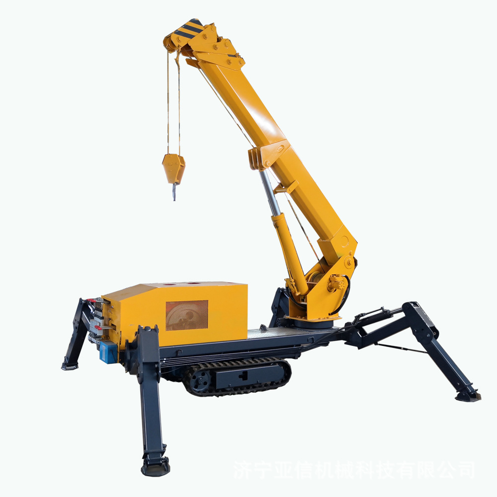 0成交1台全地形履带式吊车  小型履带蜘蛛吊车 厂房室内伸缩臂履带吊