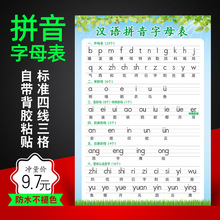 批发一年级小学生汉语拼音字母表声母韵母整体认读音节幼小衔接墙