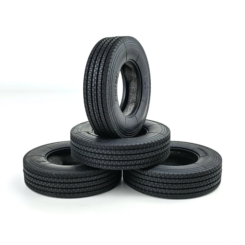 1:14田宫拖头 货柜车橡胶胎皮含硬内胎 仿真遥控模型拖头轮胎胎皮