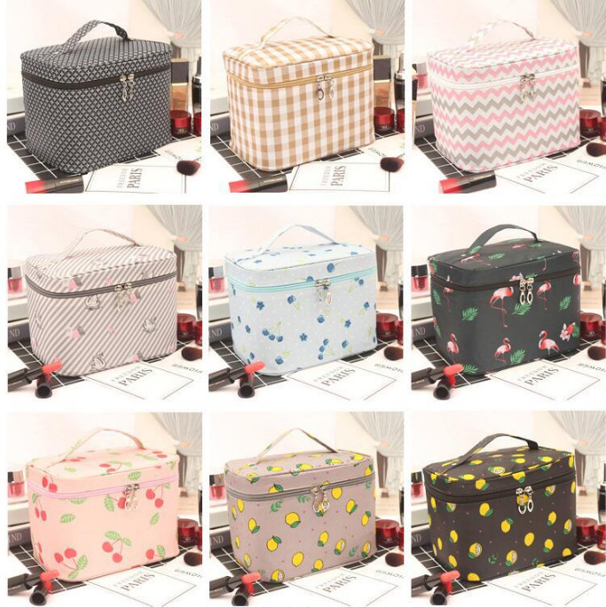 Factory Direct Supply Travel Cute Portable Waterproof Cosmetics Storage Bag Large Capacity Ins Korean Style Cosmetic Bag Manufacturer