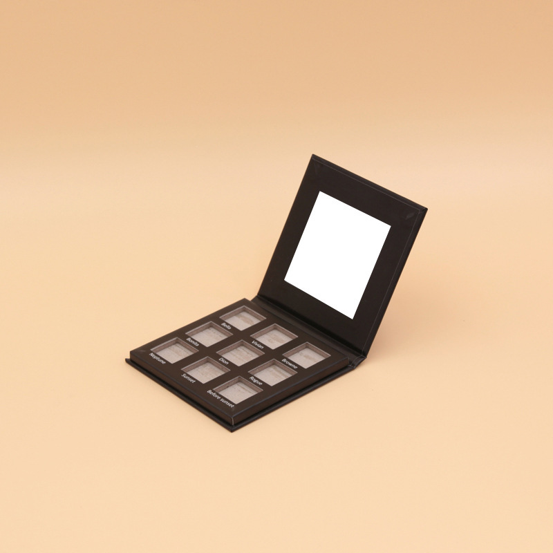 简约眼影盘外包装盒厂家设计批发彩妆纸盒高档银卡纸眼影化妆品盒