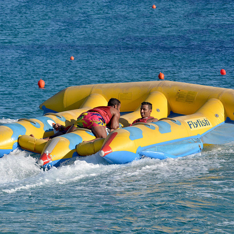 水上香蕉船充气大飞鱼浮台成人艇摩托艇冲浪娱乐水上乐园设备玩具